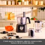 Karaca Mastermaid Power Max 11 In 1 Mutfak Robotu Matte Black Silver 2500 W - Görsel 3