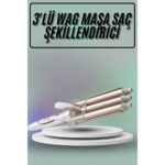 Zero Land Msa-Shop Saç Şekillendirici Wag Maşa Üçlü Yüksek Isı Ayarlı Seramik Kaplama