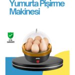 7 Yumurta Kapasiteli Yumurta Pişirme Makinesi Rafadan Orta ve Katı