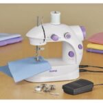 AyrStore Işıklı Pedallı Dikiş Makinesi Mini Asw1 Beyaz Nakış