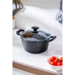 Acar Dıamente Granit Döküm Derin Model  Tencere 24 cm