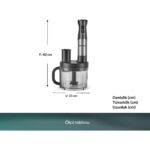 Homend Functionall 2848H Mutfak Robotu Inox - Görsel 2