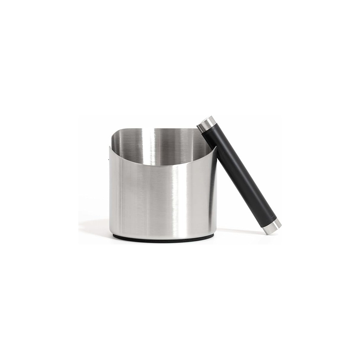 110001253167064.jpg Lidyahan Store Espresso Makinesi Için Vurma Kutusu, Kahve Çekirdeği Kutusu, Barista Aksesuarları, Şok Emici, Çıkarılabilir Metal Vuruş Çubuğu (Gümüş, Orta) - Görsel 1