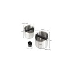 Lidyahan Store Espresso Makinesi Için Vurma Kutusu, Kahve Çekirdeği Kutusu, Barista Aksesuarları, Şok Emici, Çıkarılabilir Metal Vuruş Çubuğu (Gümüş, Orta) - Görsel 2