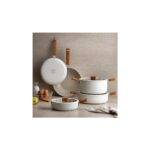 Lidyahan Store Ceramoni Seramik Wok Tava 28 Cm-Krem