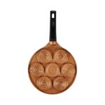 Lidyahan Store Fun Cooking Gülen Yüz Alüminyum Döküm Granit Kaplama Pankek Tava 26 cm - Görsel 3