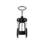 Lidyahan Store Premium Kanatlı Şarap Açacağı Tirbuşon, Siyah Metal Gövde, Ergonomik Tasarım