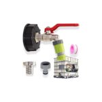 Lidyahan Store Ibc Tank Aksesuarı 3/4 Inç Ibc Çıkış Musluğu, Ibc Küre Çıkış Musluğu, Hortum Bağlantılı Tank Adaptörü, 1000 L Su Tankı Aksesuarı, Ibc Su Tankı, S60 x 6 Yağmur Suyu Tankı Için Aksesuar
