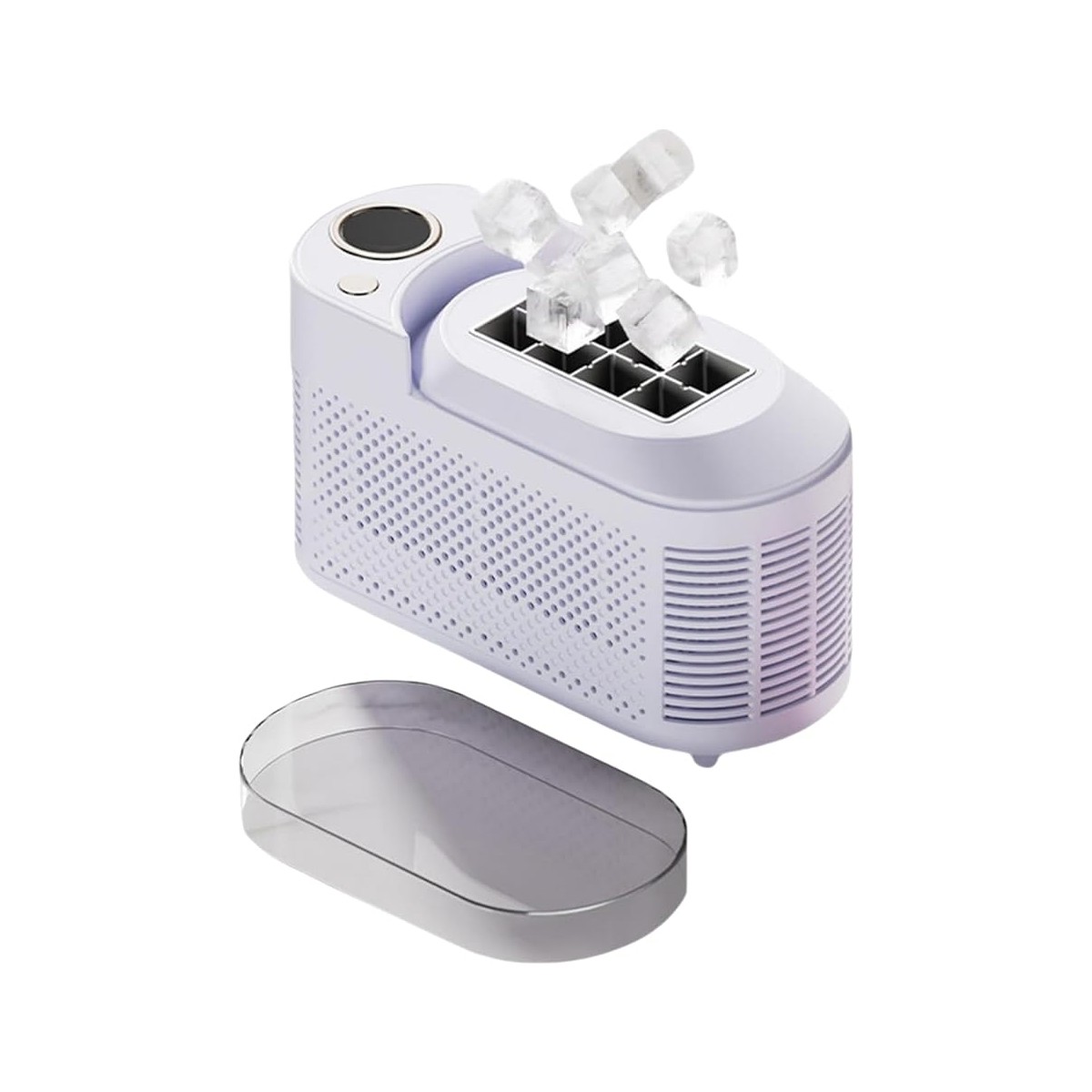 110001253347501.jpg Lidyahan Store Taşınabilir Tezgah Üstü Buz Makinesi Mini Buz Küpü Makinesi Ev Kampı Için Taşınabilir Küçük Şeffaf Buz Küpü Makinesi Abs, B - Görsel 1