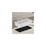 Lidyahan Store Taşınabilir Tezgah Üstü Buz Makinesi Mini Buz Küpü Makinesi Ev Kampı Için Taşınabilir Küçük Şeffaf Buz Küpü Makinesi Abs, B - Görsel 3