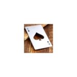 Lidyahan Store Poker Kart Maçı As'ı Paslanmaz Çelik Şişe Açacağı Gümüş - Görsel 5