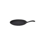 Lidyahan Store Döküm Krep / Pizza / Pancake Tavası, Yuvarlak Metal Saplı 26CM Siyah