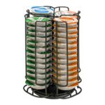 Lidyahan Store Tassimo Kapsülleri Için Uyumlu Kahve Kapsülü Tutucu, 52 Tassimo Kahve Kapsülünü Saklamak Için Kapsül Standı, 360° Dönebilir ve Kaymaz, Kahve Pedi Tutucusu, Siyah