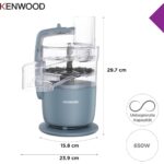 Kenwood Multipro Go FDP22.130GY 650W Kompakt Mutfak Robotu – 1,3l Hazne, Rendeleme & Yoğurma - Görsel 2