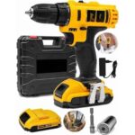 Denisam Metal Şanzıman Çift Akülü Bakır Sargı 24 Parça LED Aydınlatmalı Matkap Seti - Görsel 3