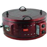 Uğur Yuvarlak Tek Tepsili Termostatlı Emaye Davul Fırın