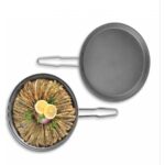 Oms Granit Çift Taraflı Balık Hamsi Tavası 32 cm Gri - Görsel 2