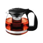 Vaveyla Süzgeçli Cam Demlik Seti ve Semavere Uygun 1100 Ml. - Görsel 3