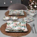 Güral Porselen Spinoza 16 Parça Kare Kahvaltı Takımı 1175