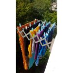 Compact Çamaşır Kurutma Askısı 100 cm 9 Askılı 9 Metre Askı Alanı - Görsel 5