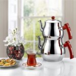 İnter Çelik Inter Çelik Mercan Mini Boy Çaydanlık Kırmızı