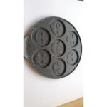 Eda Granit Yüz Emojili Pankek Tava 28 cm Döküm Granit - Görsel 2