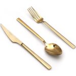 Kb Solingen Kb Solıngen 84 Parça Löwe Gold Çatal Kaşık Bıçak Seti - Görsel 3