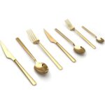 Kb Solingen Kb Solıngen 84 Parça Löwe Gold Çatal Kaşık Bıçak Seti - Görsel 4