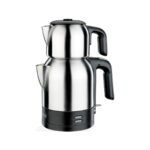 Korkmaz Demkolik Satin/Siyah Elektrikli Çaydanlık 1.8 lt A359-06