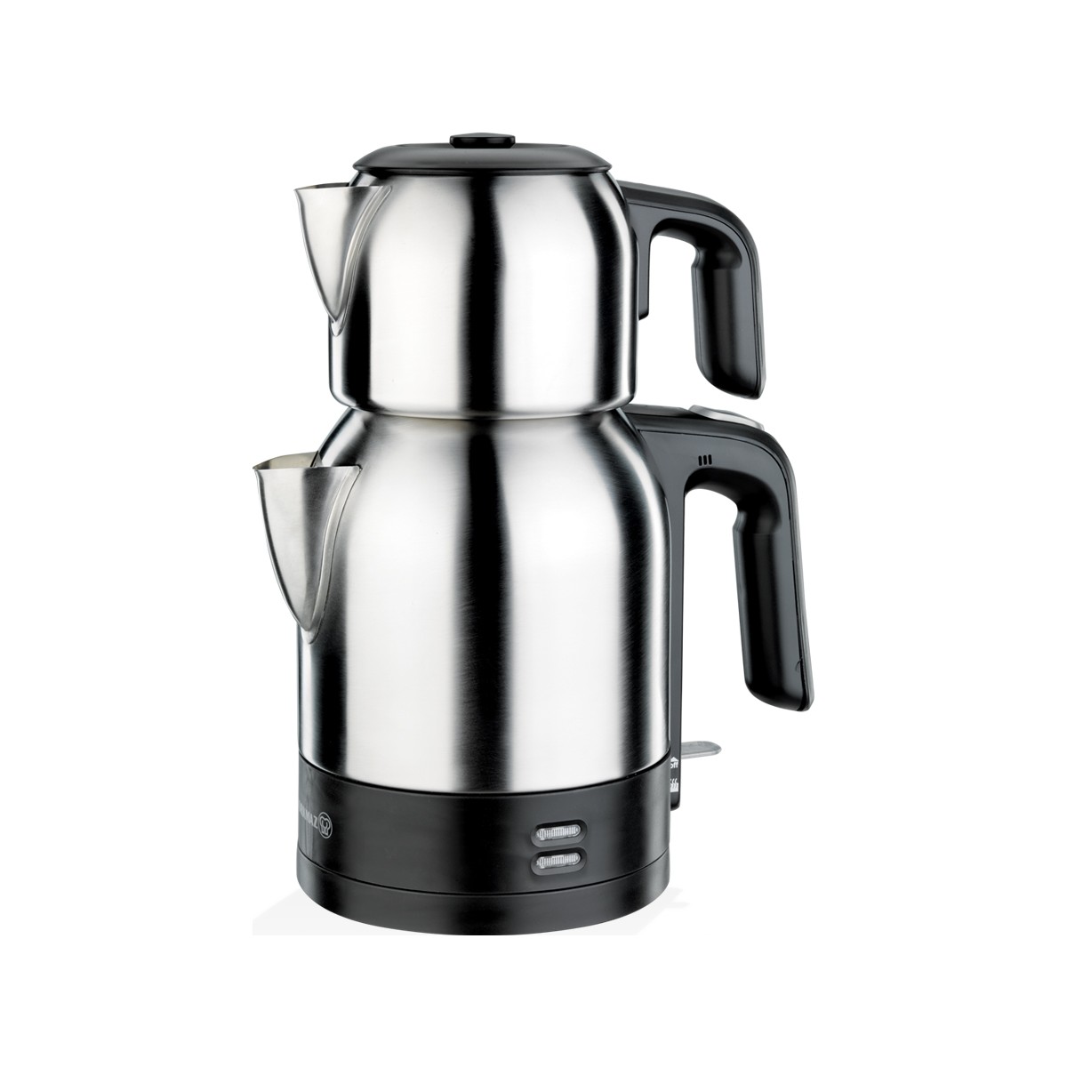 11264890142770.jpg Korkmaz Demkolik Satin/Siyah Elektrikli Çaydanlık 1.8 lt A359-06 - Görsel 1