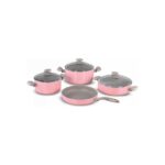 Korkmaz A 1325 Mia Manolya 7 Parça Granit Tencere Takımı Pembe
