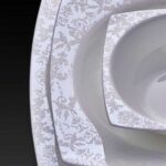 Neva N3082 Mirena Kare 60 Parça 12 Kişilik Fine Bone Yemek Takımı - Görsel 3