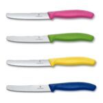 Victorinox 4 Parça Mutfak Bıçak Seti 11 cm Testere Ağızlı Yüksek Karbonlu Çelik Renkli Ergonomik Saplı