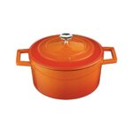 Lava Folk Yuvarlak Döküm Demir Tencere Çap (Ø) 24 cm Turuncu