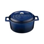 Lava Trendy Yuvarlak Döküm Demir Tencere Çap (Ø) 24 cm Mavi
