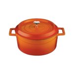 Lava Trendy Yuvarlak Döküm Demir Tencere Çap (Ø) 24 cm Turuncu