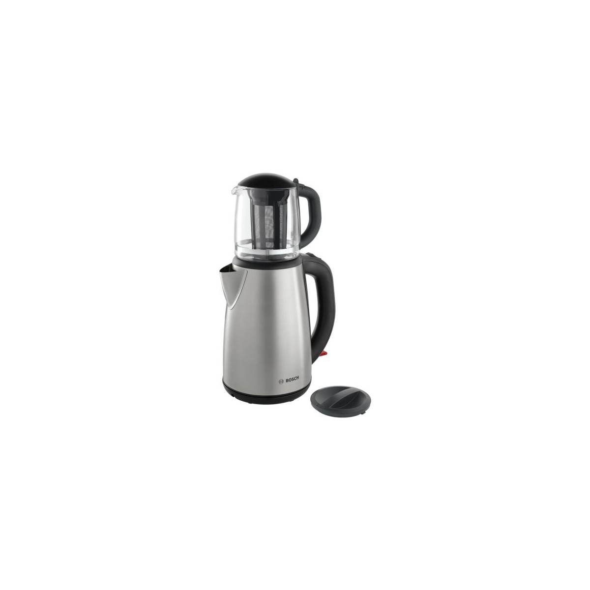 9729012138034.jpg Bosch TTA5603 1,7 L Paslanmaz Çelik Su Isıtıcı ve 0,8 L Cam Demlikli Çay Makinesi - Görsel 1
