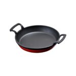 Lava Demir Döküm Yuvarlak 20 Cm Kulplu Tava Kırmızı