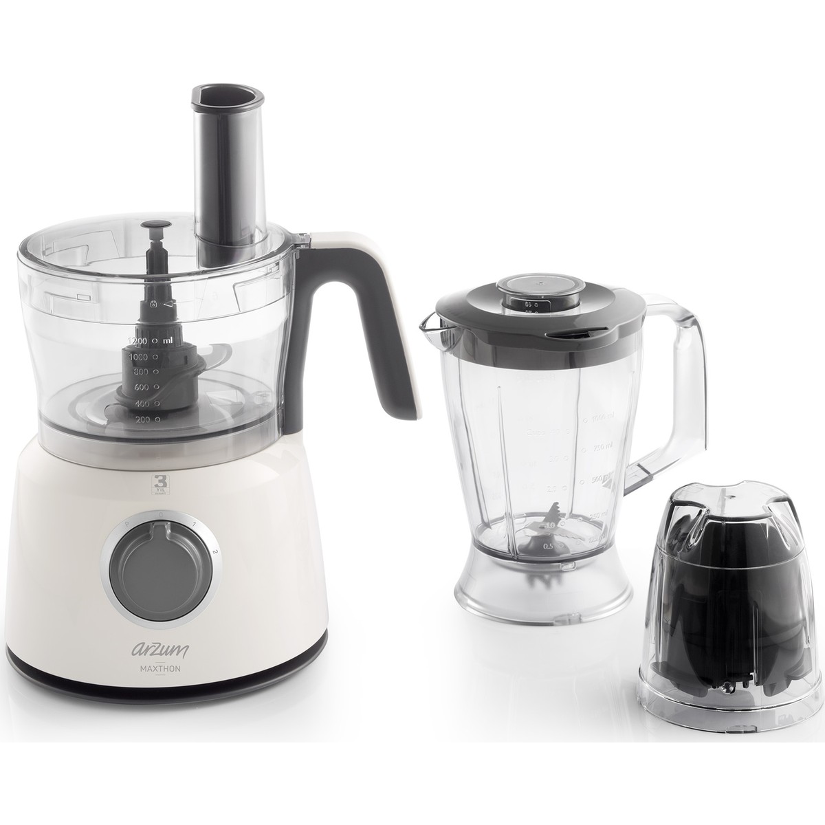 9774031208498.jpg Arzum AR1064 Maxthon Mutfak Robotu - Beyaz - Görsel 1