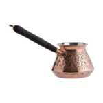 Demmex Otantik Bakır Kalın Türk Kahve Cezvesi Ve Sütlük - Görsel 2