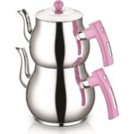 İnter Çelik Mercan Çaydanlık Sade Lila Mini Boy