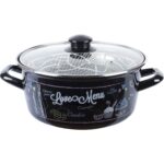 Tantitoni Love Menu 24 cm Kızartma Tenceresi - Dayanıklı Metal Gövde, Teflon Kaplama ve Cam Kapak