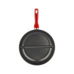 Papilla Redio 30 cm İki Bölmeli Çok Fonksiyonlu Düz Tava Alüminyum Teflon Kaplama - Görsel 2