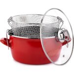 Schafer Fry Çıtır Kızartma Tenceresi 22 cm Kırmızı - Görsel 2