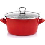 Schafer Fry Çıtır Kızartma Tenceresi 22 cm Kırmızı - Görsel 4