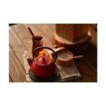 Bambum- Linden - Sümbül 300 Ml Kirmizi Döküm Demlik T0080 - Görsel 2