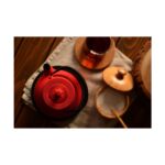 Bambum- Linden - Sümbül 300 Ml Kirmizi Döküm Demlik T0080 - Görsel 3